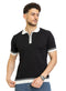 Black F - Zipper Polo Neck Pullover - Khotwh